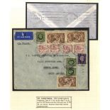 1930-39 SEAHORSES on cover, collection neatly written up on leaves in protectors, destinations of