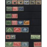 1901-33 M & U ranges on hagners from 1901 Pan-Am set, good to FU, 1907 Jamestown set U, 1913-15