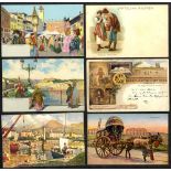 ITALY album of 303 cards incl. views, art studies, villages, lakes, monuments etc. Good variety.