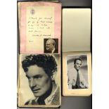 TWO AUTOGRAPH ALBUMS containing a substantial collection of mainly signed cards of predominantly