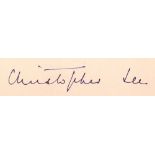 AUTOGRAPH ALBUM late 1940's-50's with approx. 44 signatures (7 on pieces added) noted Christopher