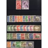 1937 Dhow set to 1r M SG.1/8, 1939 def set M (heavy hinge remnants) SG.16/27 1949 R.S.W. & 1951