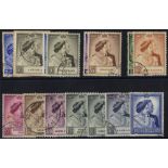 1948 R.S.W. top values (11 different) good to VFU incl. Gibraltar, N.Borneo, Virgin Islands & GB.