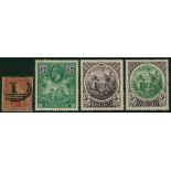1850's-1960's M & U collection on hagner leaves commencing with a M or U range of sitting Britannias