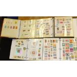 WORLD COLLECTION housed in 16 photo albums M & U ranges, untidy lot, fills 2 cartons.