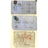 BENELUX collection of old printed leaves from Belgium 1849-1950 (486), also a range of 50 covers