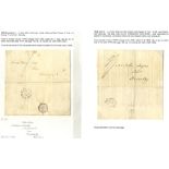 YORKSHIRE 1826-49 covers incl. single-ring mileage marks (7) - one at the 1oz rate, single and