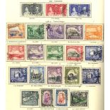 BRITISH COMMONWEALTH KGVI good to FU collection of 1988 stamps within the Crown printed album,
