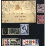 1840-1970 M & U COLLECTION IN A DAVO HINGELESS ALBUM from 1840 1d Mulready envelope used to Morpeth,