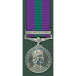 General Service Medal Eliz II, clasp Near East to 22847121 Spr. J. A. Emmott, R.E (Royal