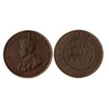 Australia - 1923 halfpenny, almost VF. The extremely rare key date, one of the rarest coins in the