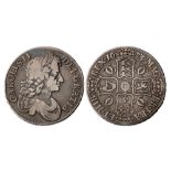 1673 crown, V.QVINTO, GF. S3358.