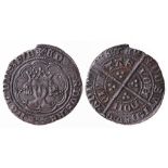 Halfgroat, Treaty period (1361-69) London, with Annulet before EDWARD. Bold, GVF or better (ex