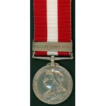 Canada General Service Medal, 1866-70 clasp Fenian raid 1866 to Pte.D.Routhier C. Service R. Co.