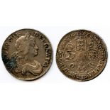 1668 crown, VICESIMO, VF, the reverse slightly better. S3357.