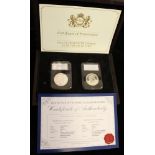 2014 £2 coin set - £2 Year of the Horse & 2014 £2 Year of the House 'Mule' (2x 10oz pure silver),