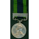 India General Service Medal, clasp Waziristan 1919-21 to 5765471 Pte. R.Byrant Norf.R. VF/GVF.