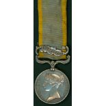 Crimea Medal, 1854, clasp Sebastopol to L.Thomas 34th Regt, officially impressed. NrEF.