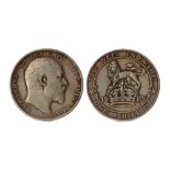 1905 shilling, fine, rare date.
