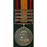 Queen's South Africa Medal, clasps Cape Colony, O.F.S, South Africa 1901, South Africa 1902 to