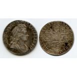 1723 shilling, SSC, second bust, AEF with pleasing tone and considerable 'eye appeal' S3648.