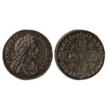 1678/7 sixpence, a very attractive GVF with a nice antique tone. S3082.