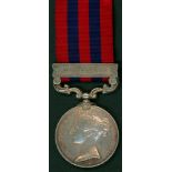 India General Service Medal, 1854, clasp Hazara 1888 to 901 Sepoy Wazira 2nd Sikh Infy. VF.