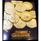 2019 10p Alphabet full set of 26 UNC coins plus completer medalion, housed in change checker album