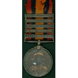 Queen's South Africa Medal, clasps Cape Colony, O.F.S, Transvaal, South Africa 1901 & South Africa