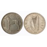 Ireland - 1943 halfcrown, VF and the rarest date of the series.