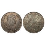 1662 crown, rose below bust, edge undated, a bold VF, the reverse GVF+ with attractive tone &