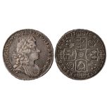 1715 halfcrown, roses & plumes, SECUNDO, VF and most attractive with nice antique tone.