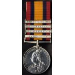 Queen's South Africa Medal, clasps Cape Colony, Orange Free State, Transvaal & South Africa 1901
