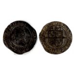 1573 sixpence, mm ermine, fine/GVF, the reverse remarkably strong, S2562.