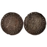 Shilling, second coinage, fifth bust, mm key (1609-10), VF. S2656.