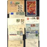 MISCELLANEOUS accumulation of covers & cards incl. censored mail, mainly B.W.I, illustrated