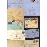 BRITISH AFRICA small range of twelve covers incl. Cape of Good Hope (7) incl. oval d/stamp 1875
