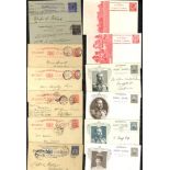 1890's-1900's picture stationery cards of used NSW (5) & South Australia (2) 1d red Dairy Farm &