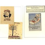 MILITARY WWII air-dropped propaganda leaflets - small group of uncommon propaganda items from Europe