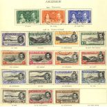 BRITISH COMMONWEALTH KGVI good to FU collection of 2600+ stamps in the Crown printed album, ranges