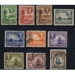 1932 Tercentenary set, VFU (2½d trace of blue crayon mark, odd short perfs), SG.81/90. (10) Cat. £