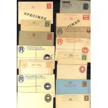 BRITISH COMMONWEALTH postal stationery unused range of 55 items from Aden, Canada, Ceylon,