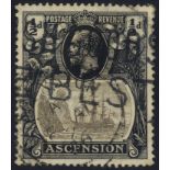 1924 ½d grey-black & black with 'cleft rock' variety, cancelled by 'BRITISH GOODS/ARE BEST' slogan