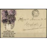 1894 (6 Aug) Isaacs envelope to Mafeking, bearing 1891 1d (4) cancelled by '676' barred numeral,