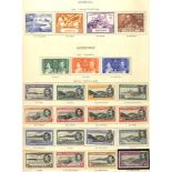 BRITISH COMMONWEALTH KGVI COLLECTION of 2300+ stamps in the Crown printed album, M ranges of