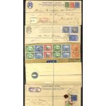 BRITISH COMMONWEALTH COVERS 1860's-1940's accumulation of covers & cards, a few registered envelopes