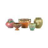 (5) Roseville Art Pottery Vases