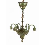 Tiffany Style Lily Hanging Chandelier