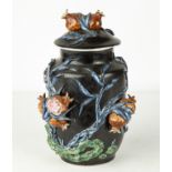 Chinese Famille Noire Porcelain Covered Jar