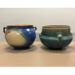 (2) Roseville Art Pottery Jardeniers